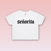 Dámsky crop top - Seňorita -White