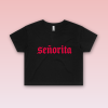 Dámsky crop top - Seňorita - Black