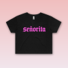 Dámsky crop top - Seňorita - Black