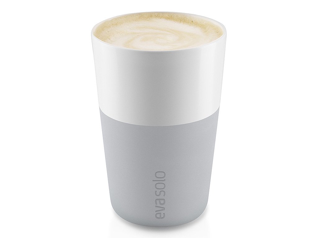 Termohrnky na café latte 360 ml 2 kusy světle šedé, Eva Solo