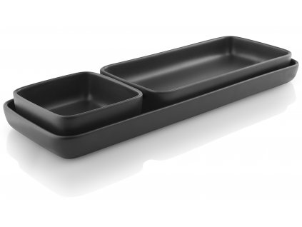 Set 3 servírovacích misek nordic kitchen černý