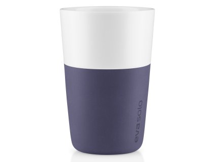 Hrnek na latte porcelánový 360ml 2ks fialovo-modrý eva solo