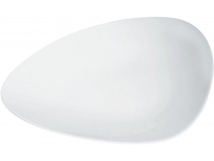 Desinový talíř z bílého porcelánu 24 cm