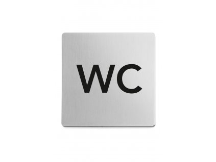 Piktogram WC samolepící broušený nerez ZACK