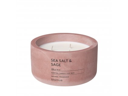 Vonná svíčka ze sojového vosku Sea Salt & Sage velká FRAGA BLOMUS