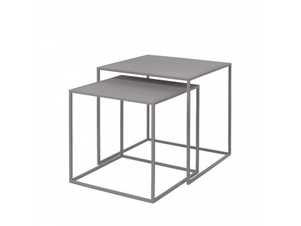 set 2 stolků šedých FERA BLOMUS