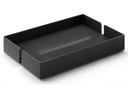 Podložka pod mýdlo, černý práškový nerez, Potes ZACK