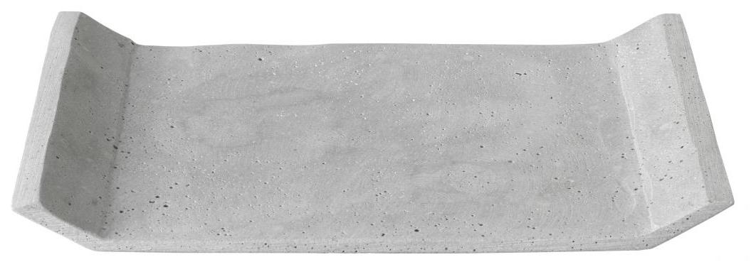 Levně Dekorační odkládací tác, betonový, střední, světle šedý BLOMUS