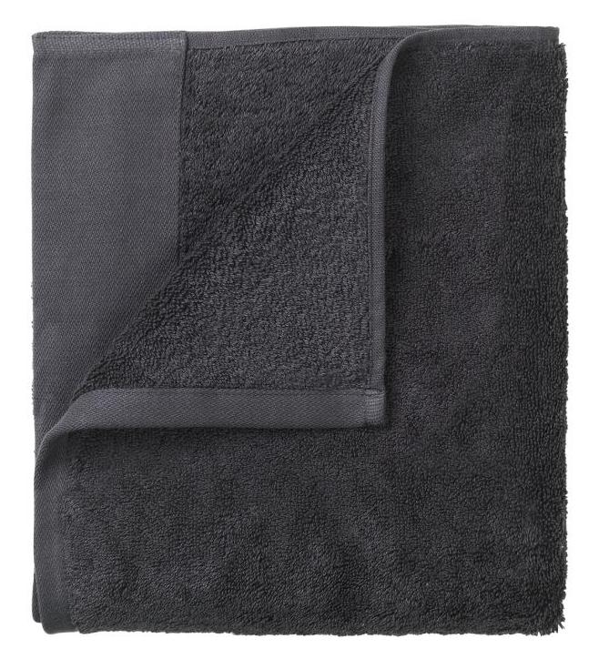 Set 4 ručníků 30 x 30 cm, šedočerný BLOMUS