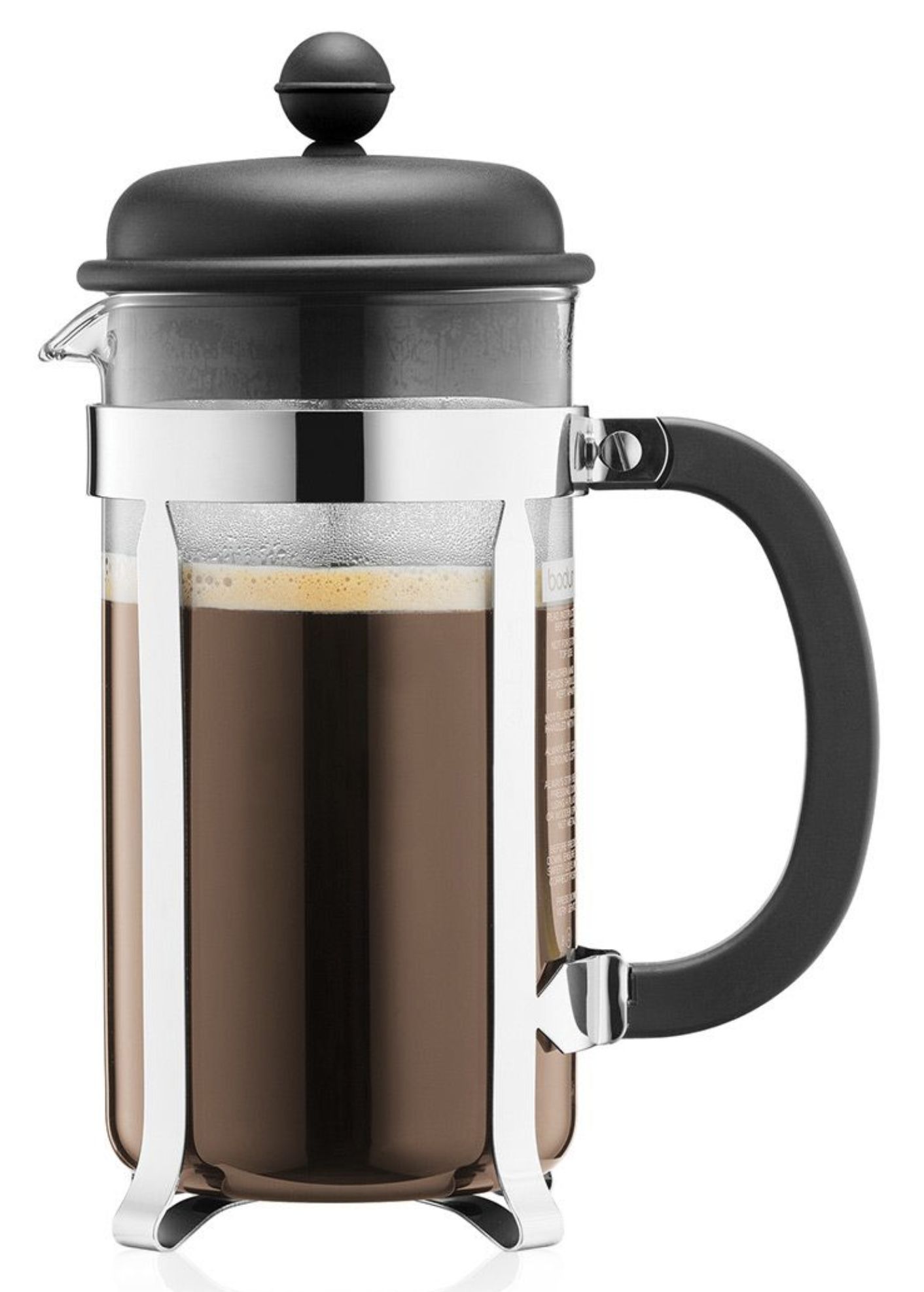 French press BODUM® CAFFETTIERA na 8 šálků 1 000 ml, černý