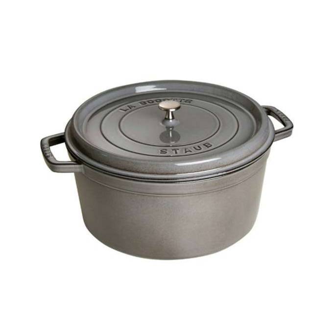 STAUB Cocotte hrnec kulatý 20 cm/2,2l šedý