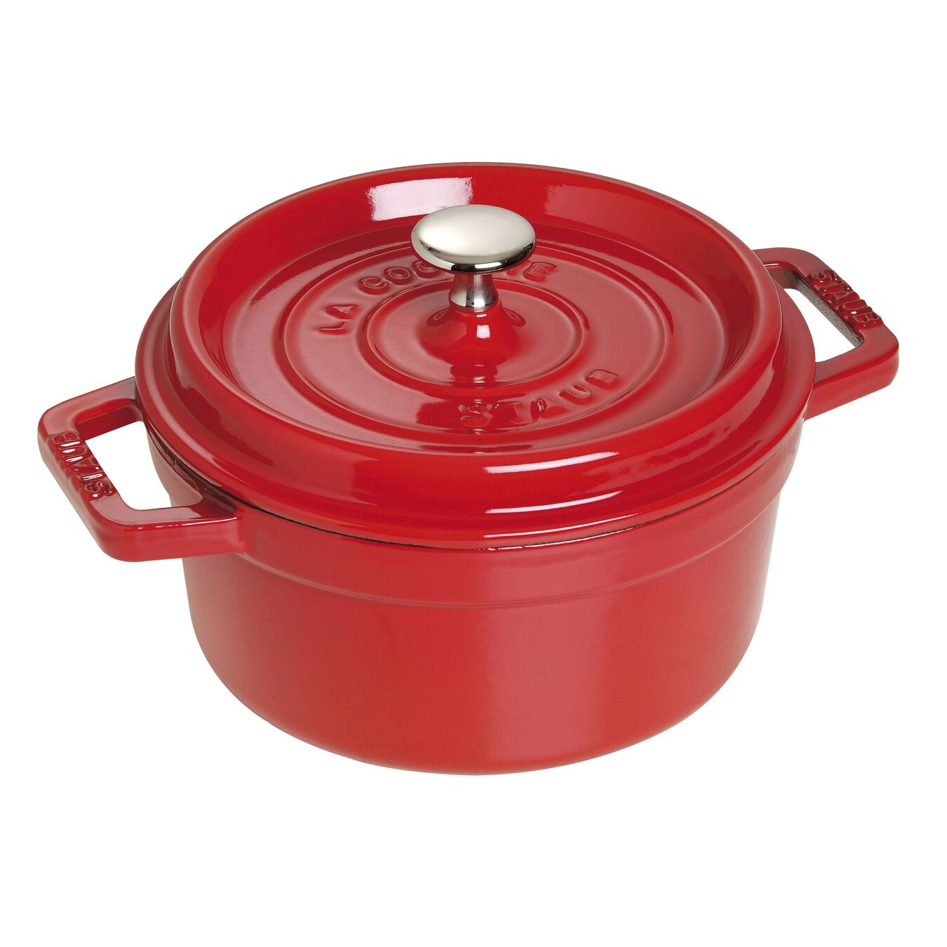 STAUB Cocotte hrnec kulatý 22 cm/2,6l višeň