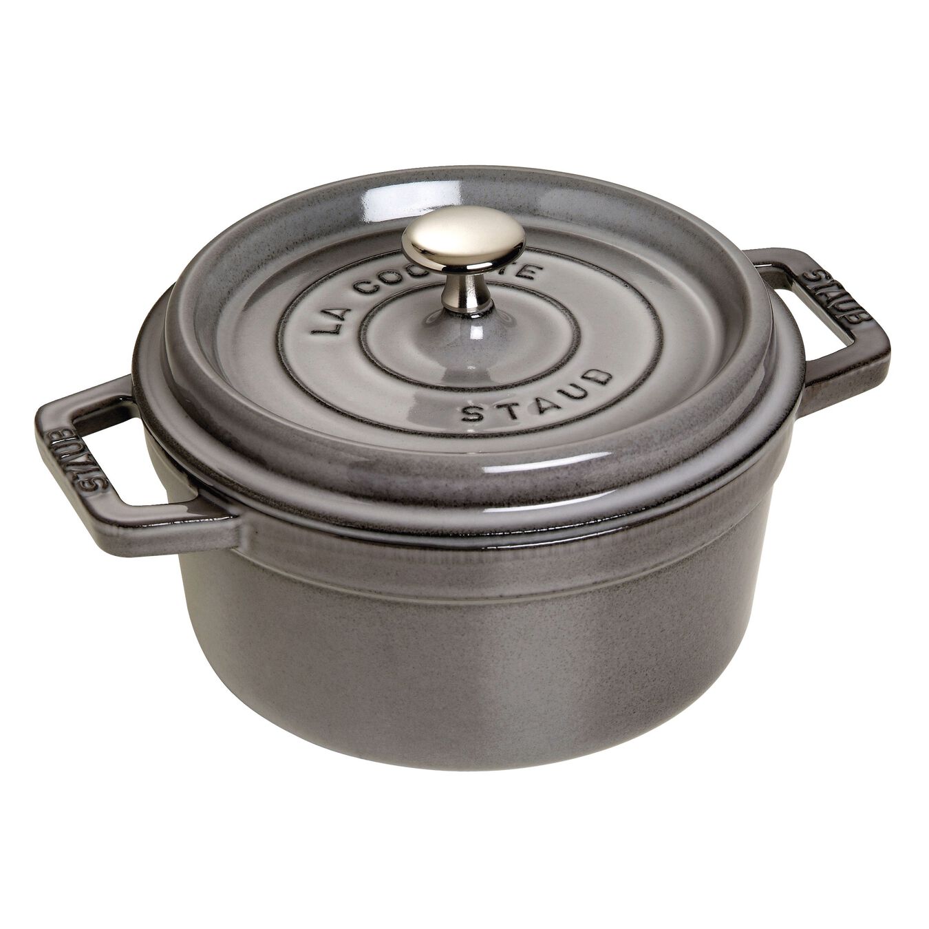 STAUB Cocotte hrnec kulatý 22 cm/2,6l šedý