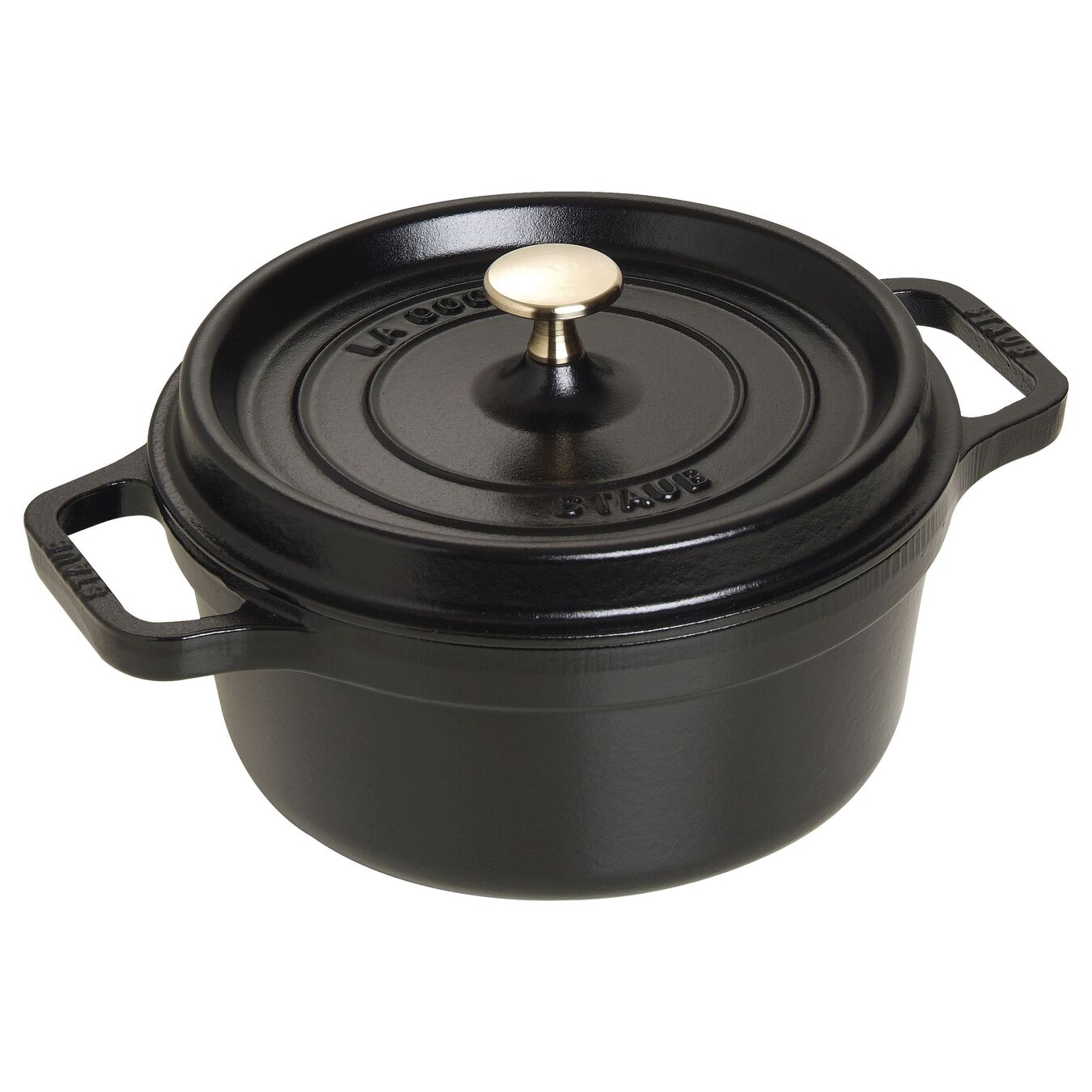 STAUB Cocotte hrnec kulatý 22 cm/2,6l černý