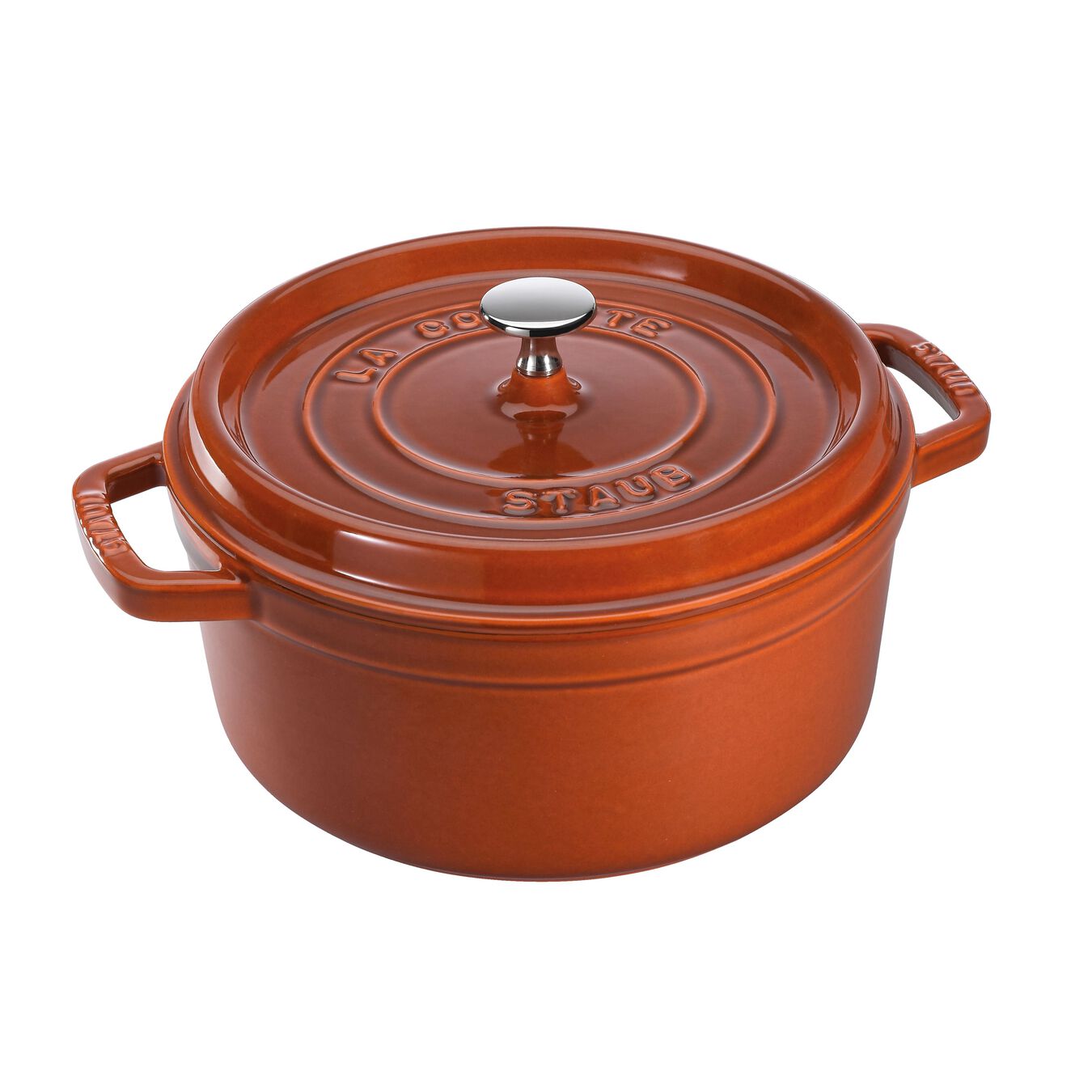 STAUB Cocotte hrnec kulatý 24 cm/3,8l skořice