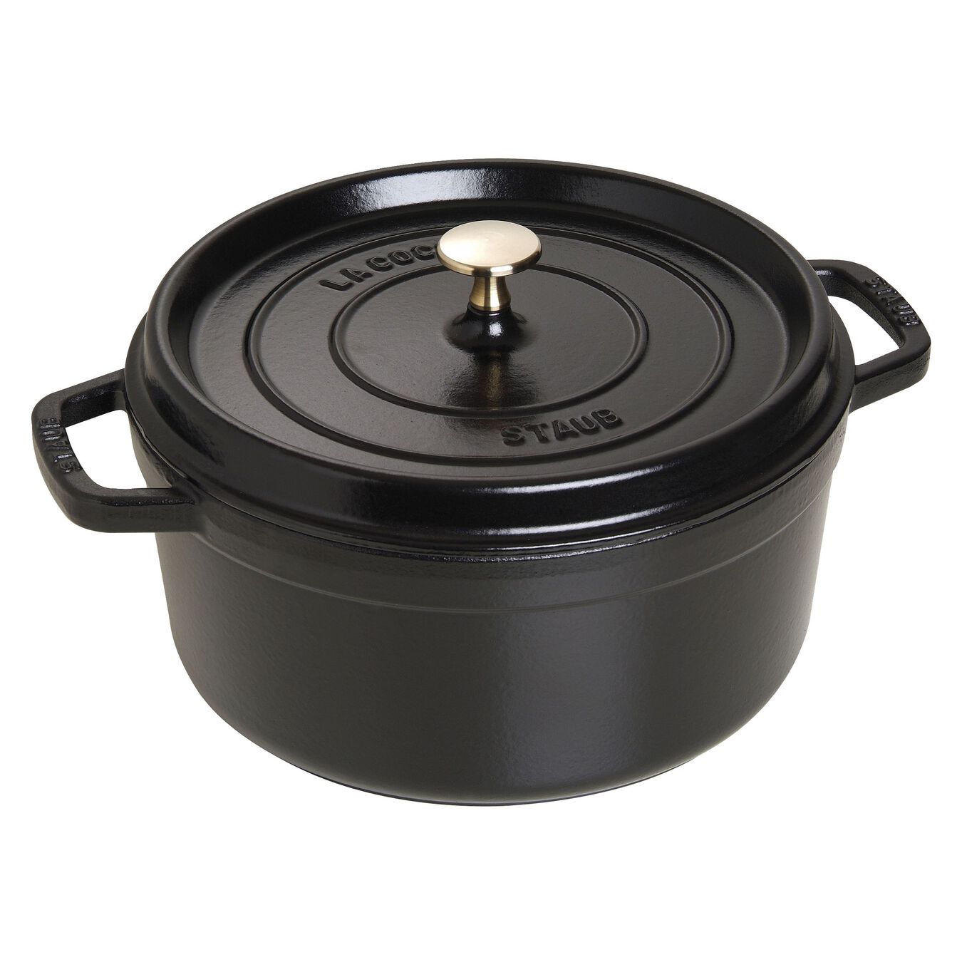 STAUB Cocotte hrnec kulatý 26 cm/5,2l černý