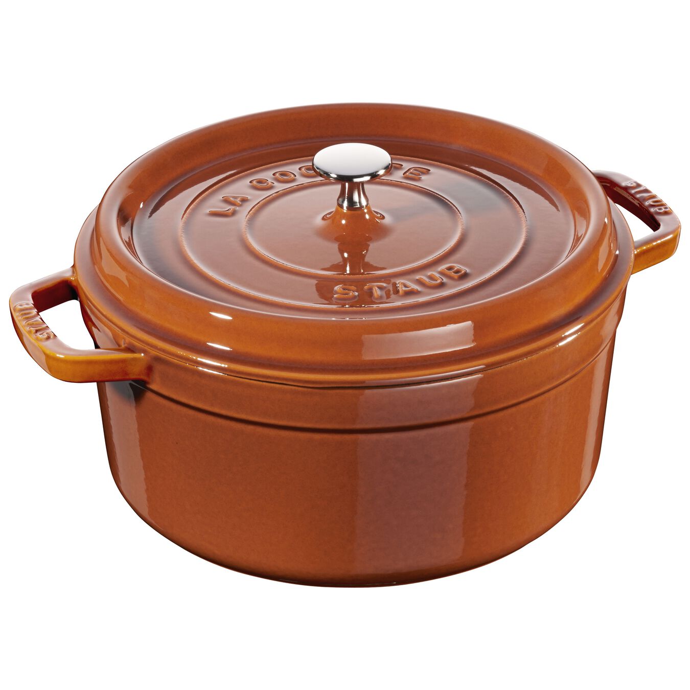 STAUB Cocotte hrnec kulatý 26 cm/5,2l skořice