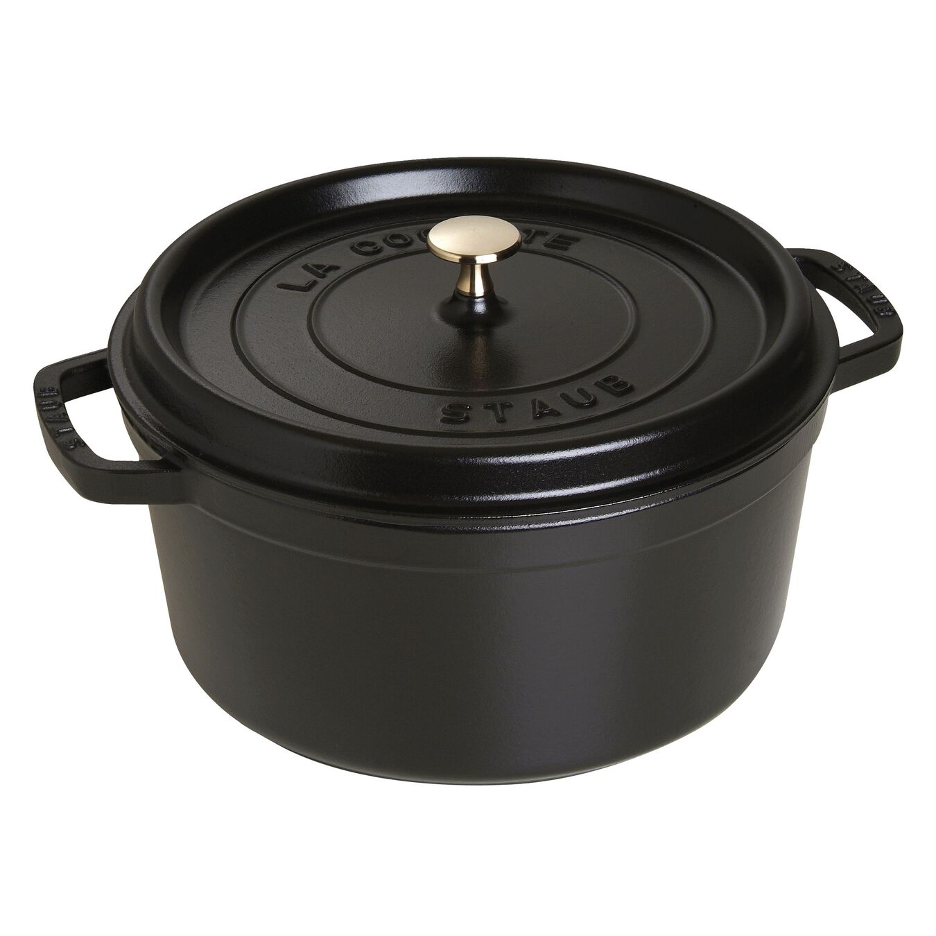 STAUB Cocotte hrnec kulatý 28 cm/6,7l černý