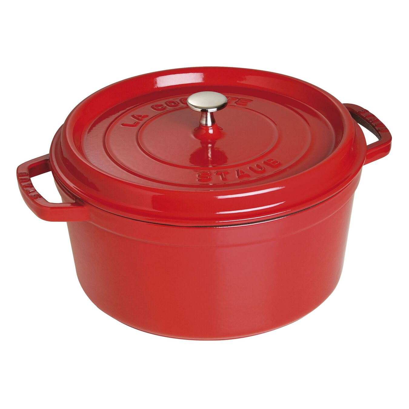 STAUB Cocotte hrnec kulatý 30 cm/8,35l višeň