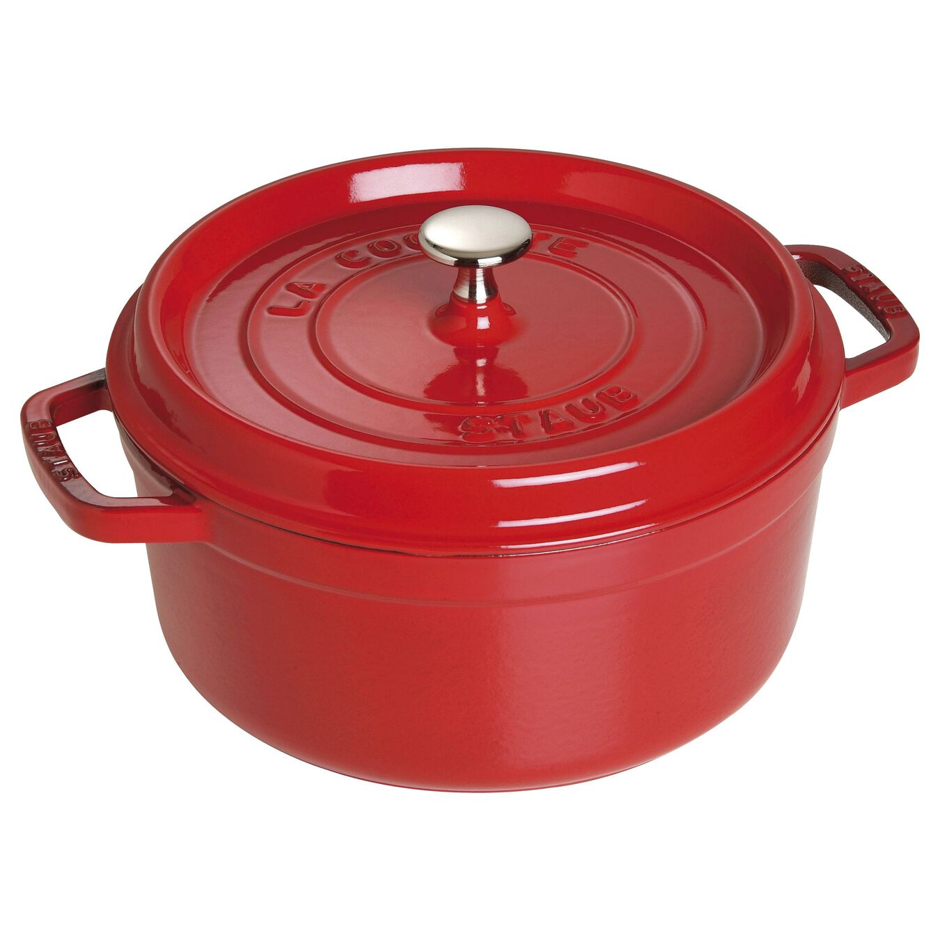 STAUB Cocotte hrnec kulatý 24 cm/3,8l višeň