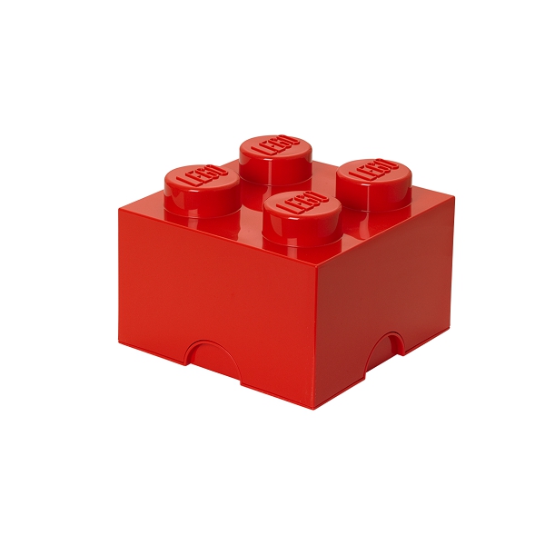 LEGO úložný box 4 - červená