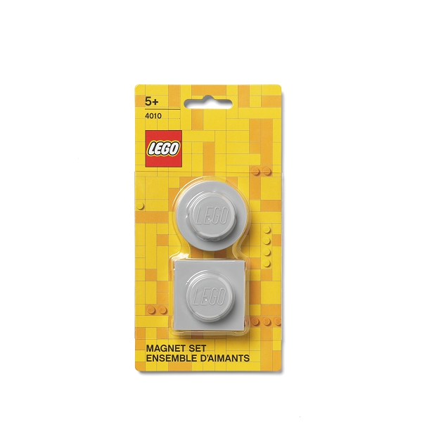 LEGO magnetky, set 2 ks - šedá