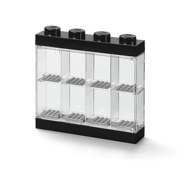 LEGO sběratelská skříňka na 8 minifigurek - černá