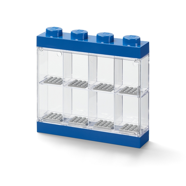 LEGO sběratelská skříňka na 8 minifigurek - modrá