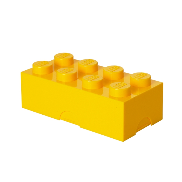 LEGO box na svačinu 100 x 200 x 75 mm - žlutá