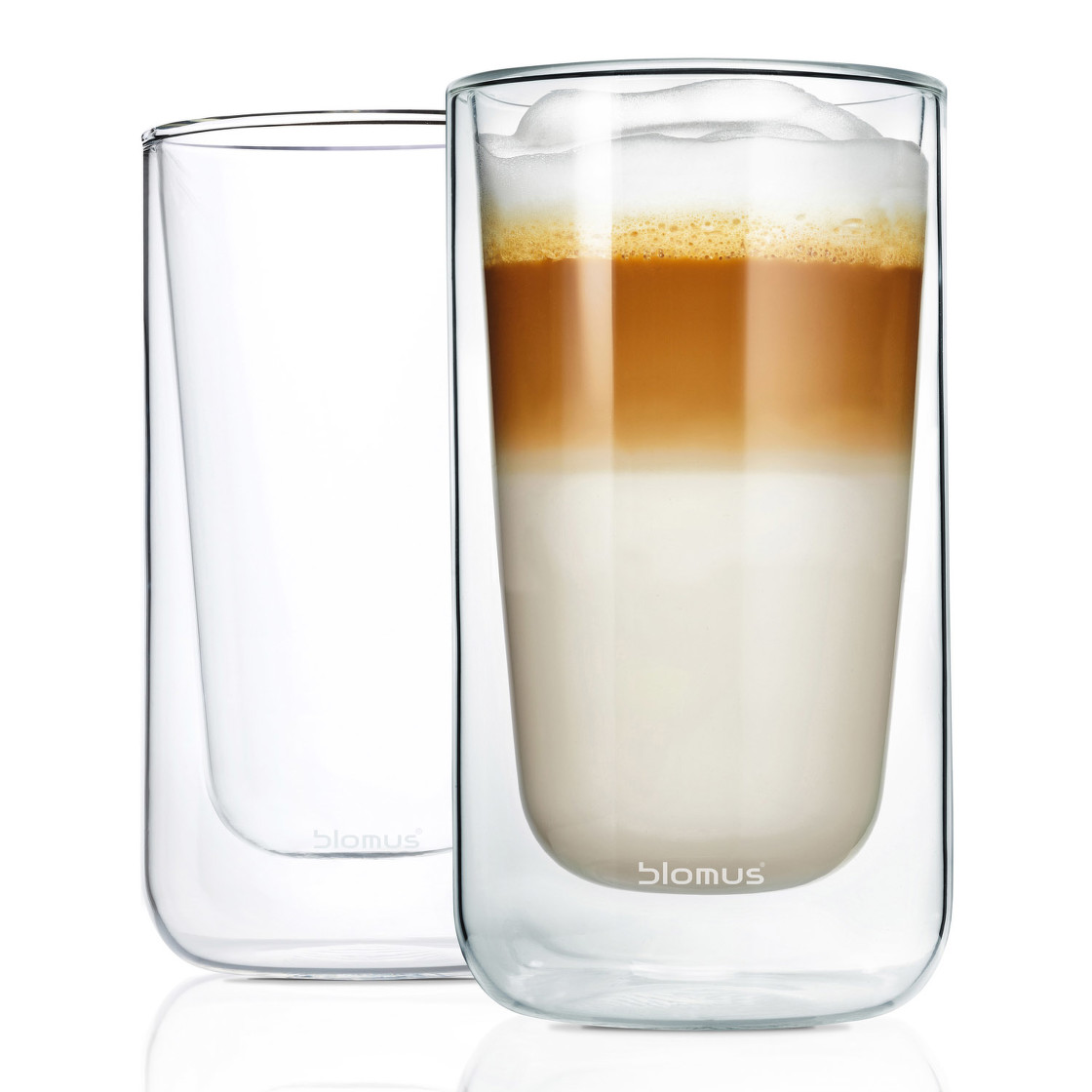 Levně Set termosklenic na café latte NERO 320 ml BLOMUS