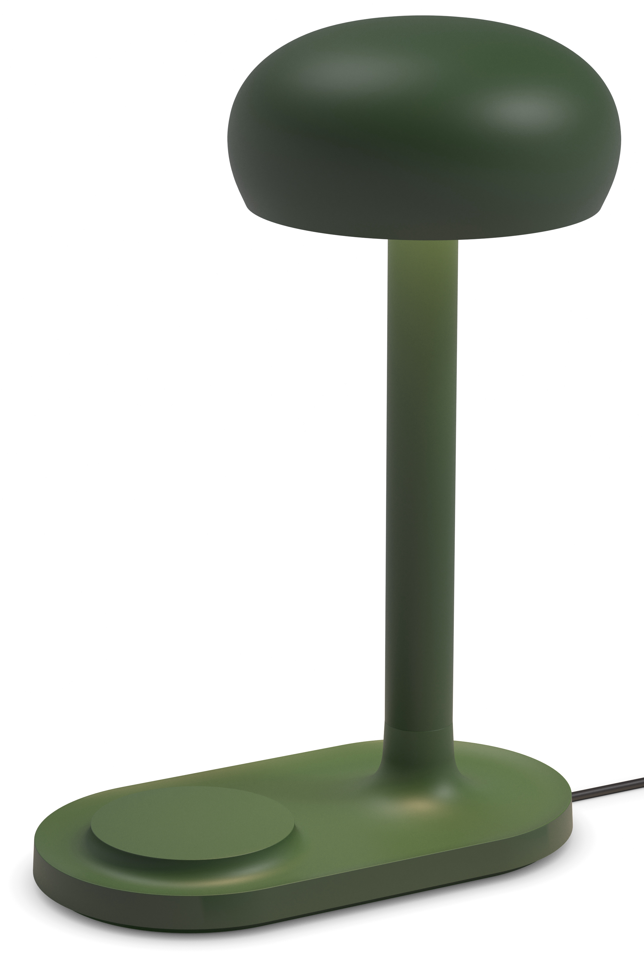 Levně EVA SOLO LED lampička Emendo nabíjecí s Qi nabíječkou tmavě zelená
