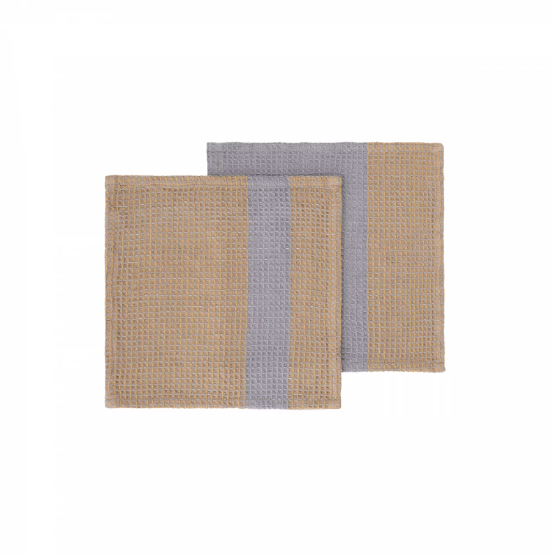 BLOMUS Utěrka 25x25 cm sada 2ks Indian Tan/Tradewinds GANO