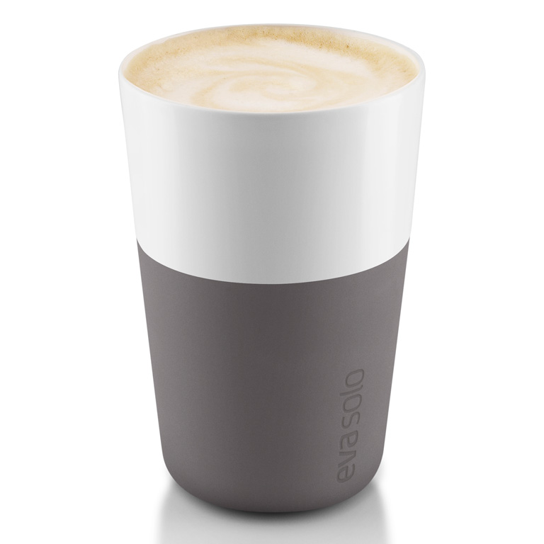 Levně EVA SOLO Termohrnky na café latte 360 ml 2 kusy šedé