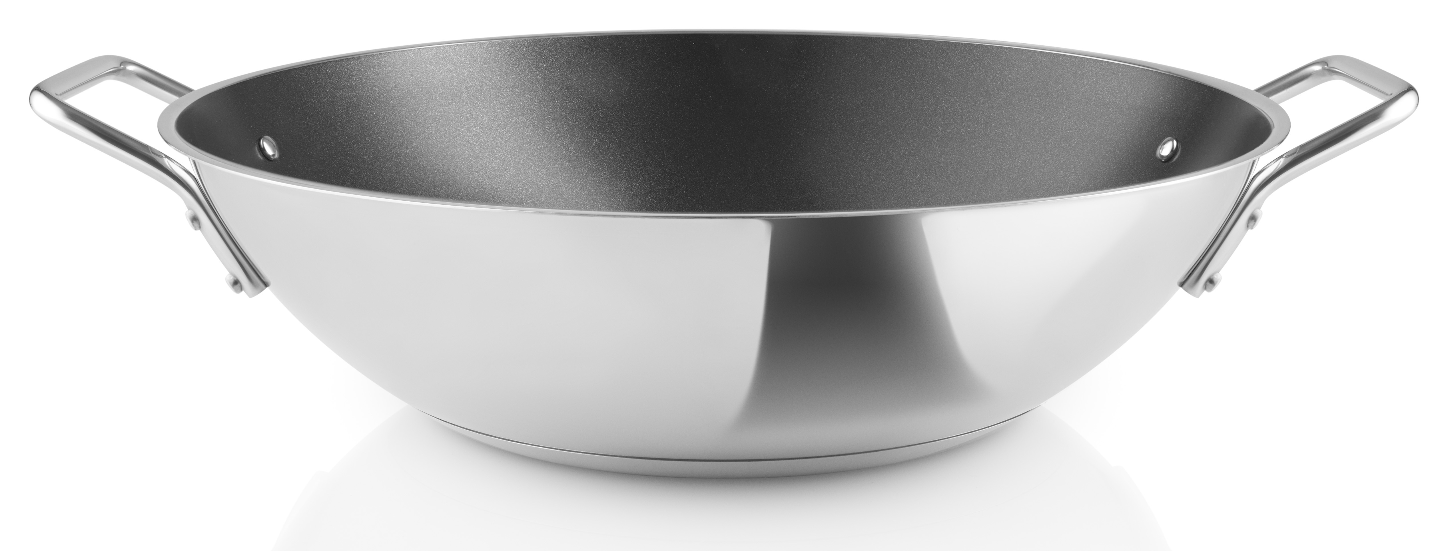 EVA SOLO Nerezová pánev wok s nepřilnavým keramickým vnitřním povrchem Ø 32 cm