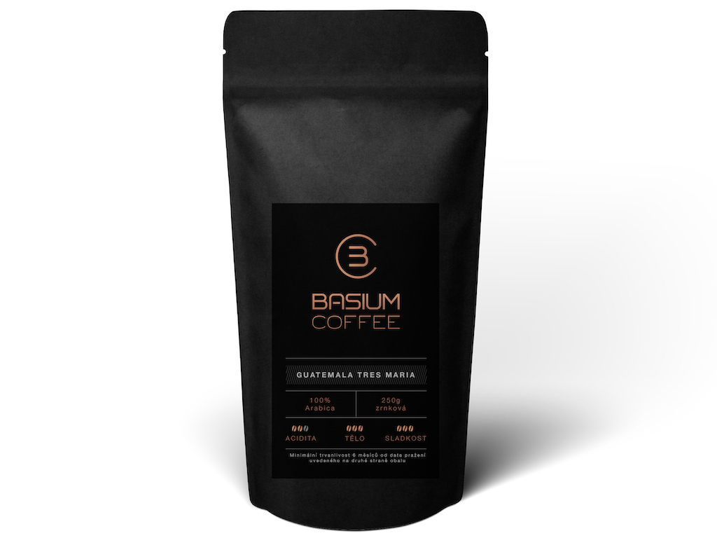 Levně Basium coffee guatemala tres maria zrnková 250g čerstvě pražená