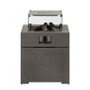 5980250 Cosibrixx 60 concrete look glass table plate