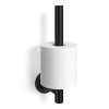 Držák náhradních toaletních papírů nerezový černý Scala