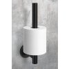 Držák náhradních toaletních papírů nerezový černý Scala
