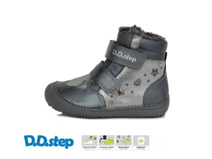 DS D.D.STEP 063-798 Dark grey .  BAREFOOT