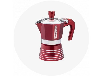 moka kavovar pedrini infinity red