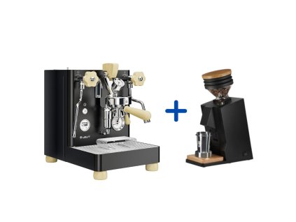 Lelit Bianca PL162T BLK + Eureka Mignon Single Dose 65 Matt Black  + Lelit filter