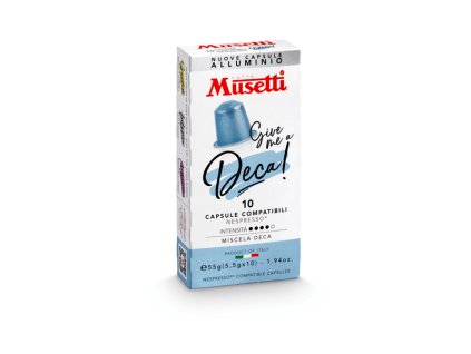 capsule di caffe in alluminio musetti compatibili nespresso miscela deca 426909