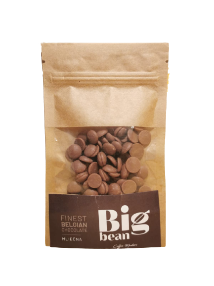BigBean belgická čokoláda mliečna, 50g
