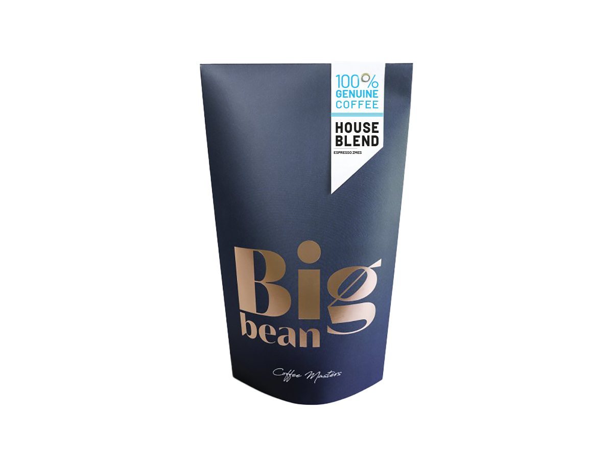 BigBean zrnková káva House Blend 80/20 Arabica/Robusta 250g
