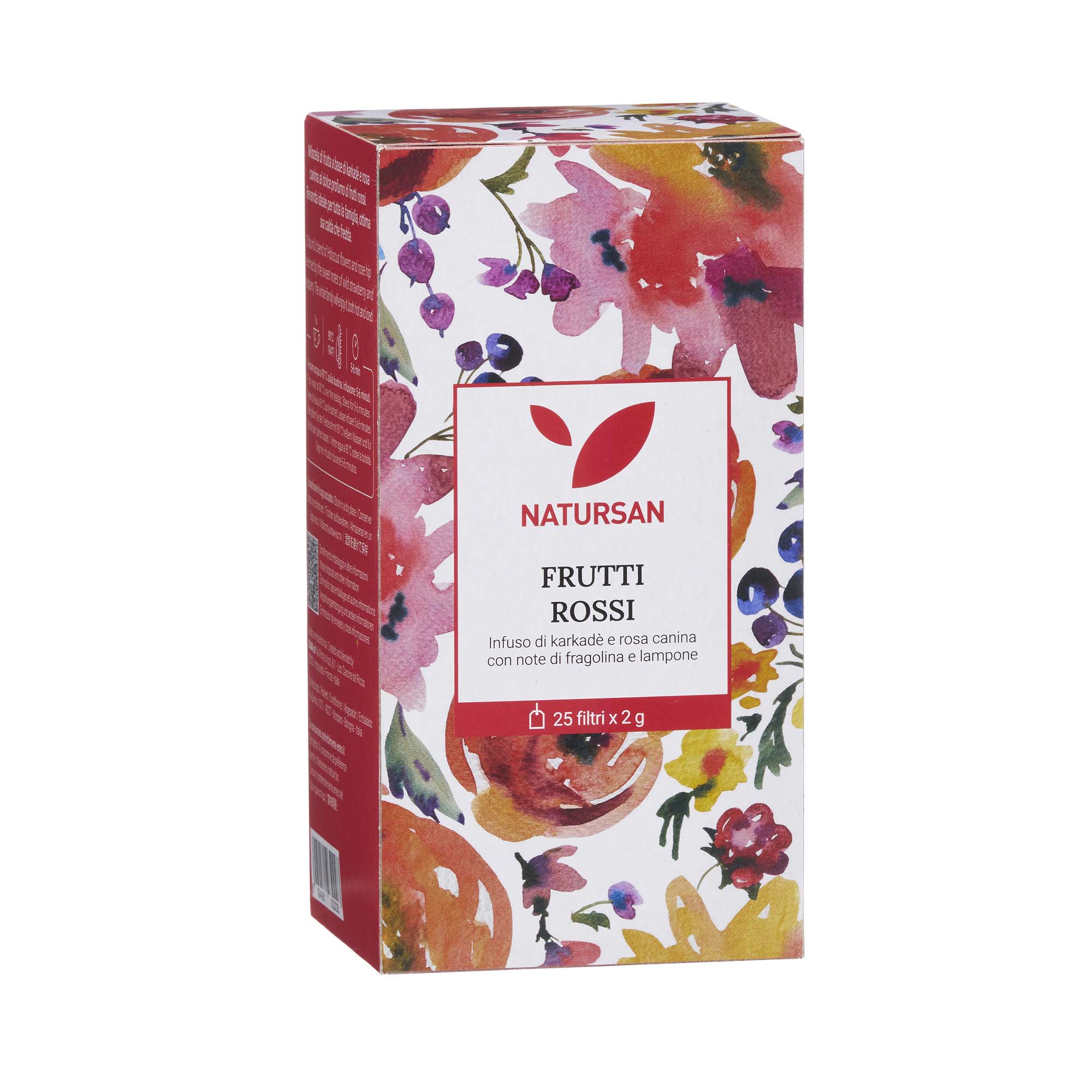 Natursan Frutti Rossi (červené ovocie), čaj ovocný 25x2g