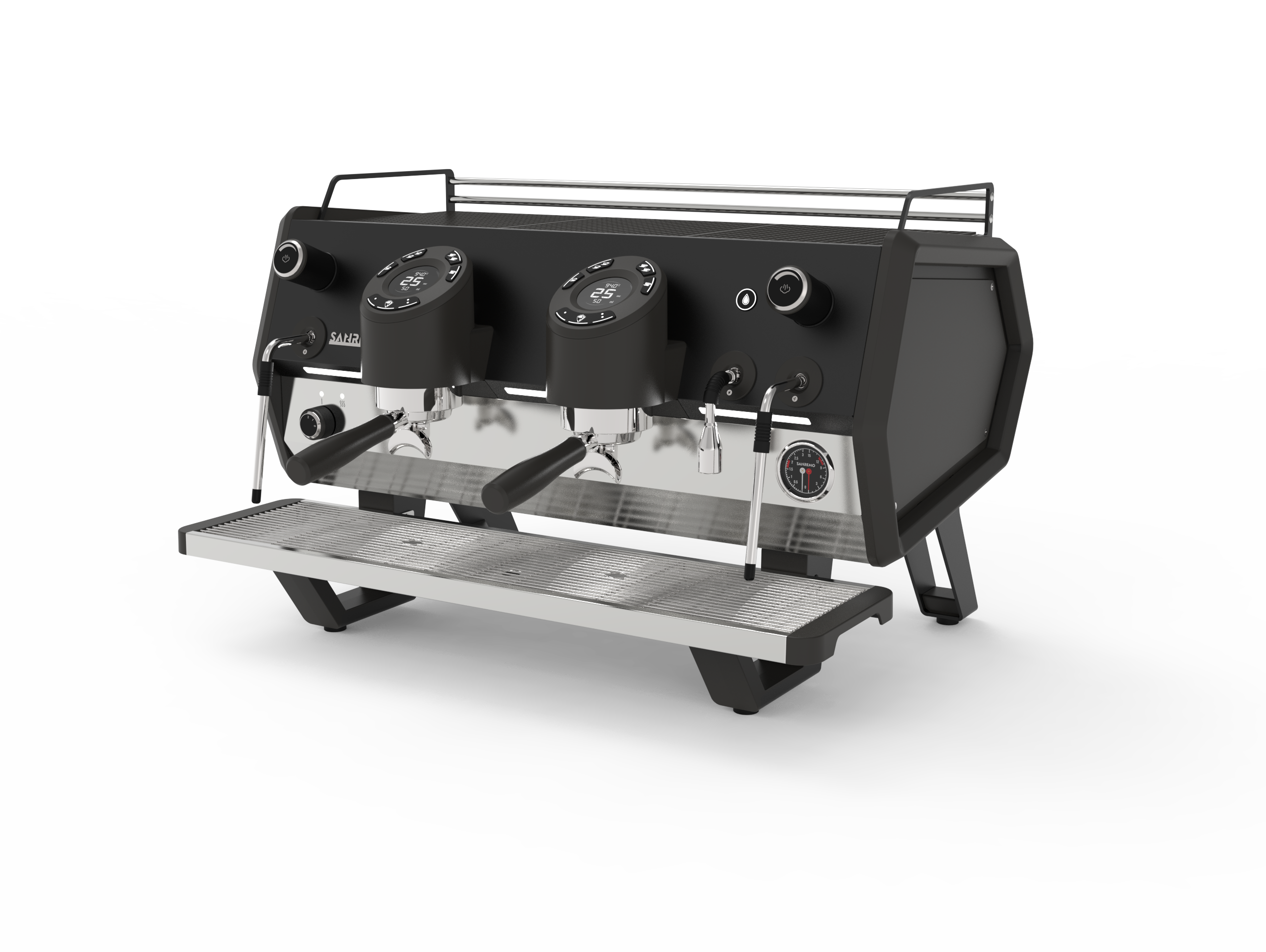 Profesionálny pákový kávovar Sanremo D8 2GR, PID, LED, Total Black