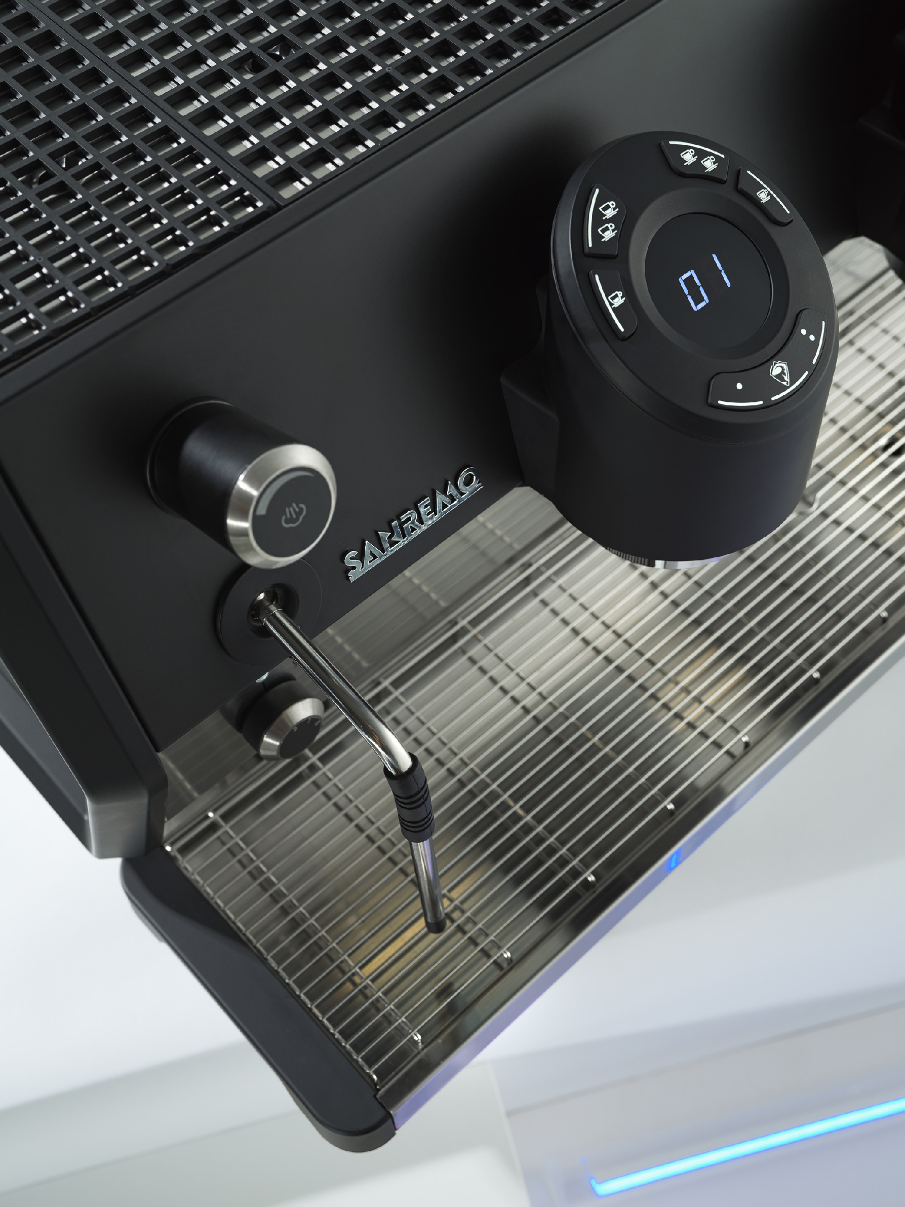 Profesionálny pákový kávovar Sanremo D8 2GR, PID, LED, Total Black