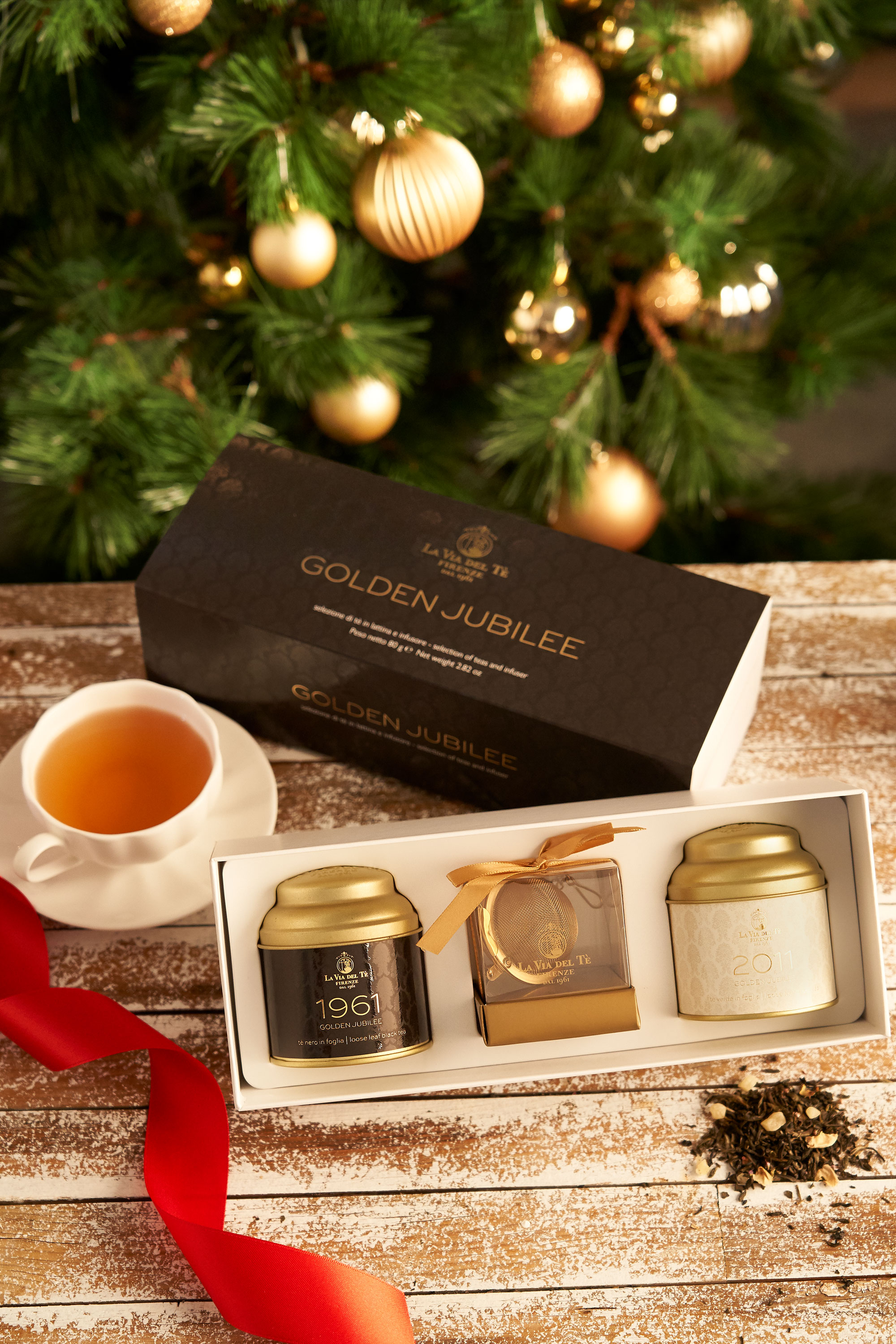 La Via Del Té Golden Jubilee darčeková krabička čajov 2x 40g