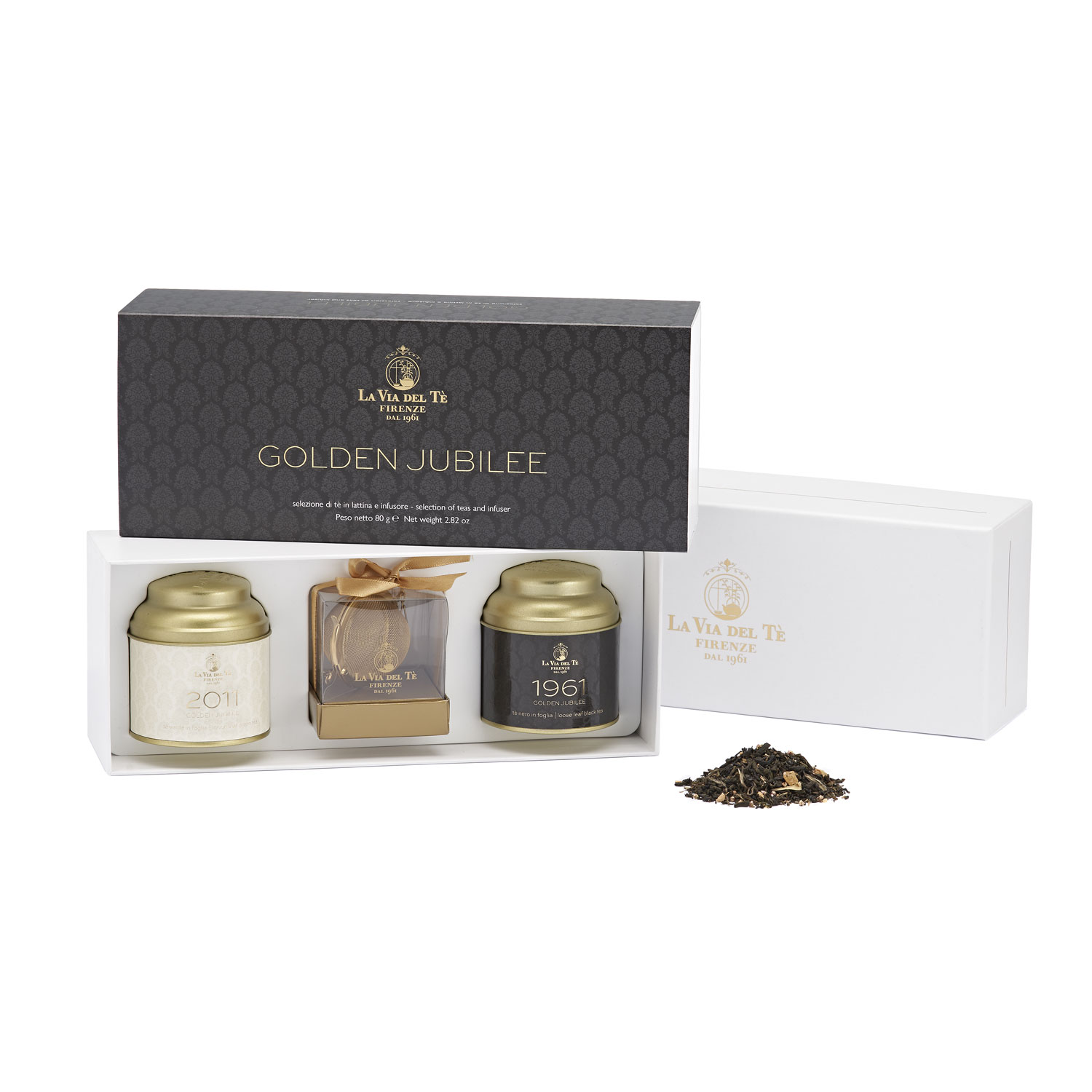 La Via Del Té Golden Jubilee darčeková krabička čajov 2x 40g