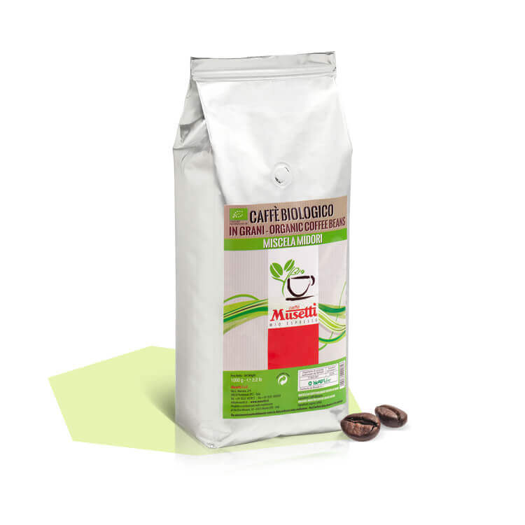 Musetti zrnková káva BIO Midori Organic 80/20 - 1kg